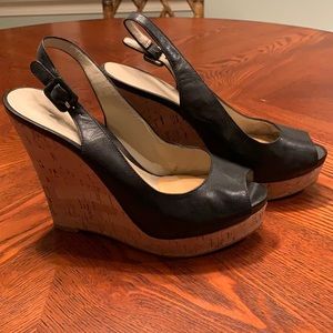 Nine West open toe wedges